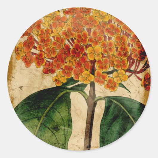 鮮やかフローラ ラウンドシール (正面)