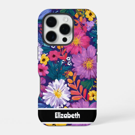 鮮やかフローラ iPhoneケース (裏面)