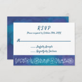 鮮やかフローラRSVPカード 出欠カード (正面/裏面)