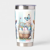 鮮やかブラッシュストロークイースターハイランドカウズ20oz 保温保冷タンブラー (左面)