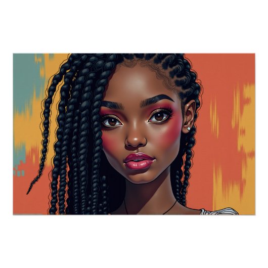 鮮やかポートレート ポスター (正面)