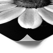 鮮やかマクロ白黒フローラ ポスター (角)