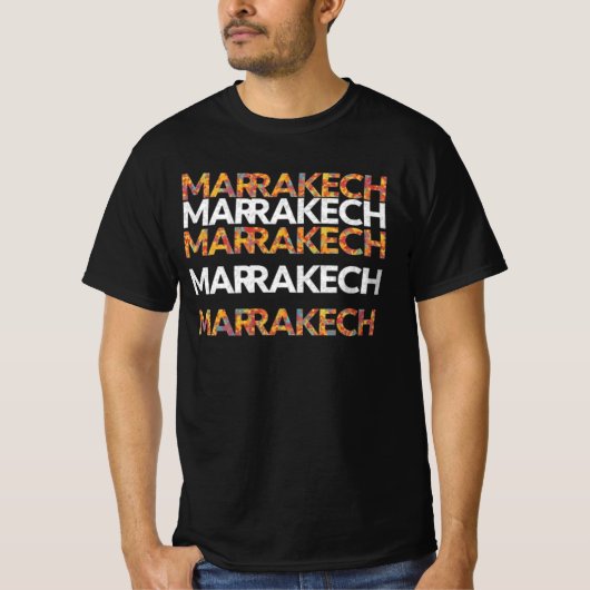 鮮やかマラケッモダント Tシャツ (正面)