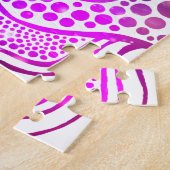 鮮やかマンダラカラフルシックピンクスタイリッシュク ジグソーパズル (側面)