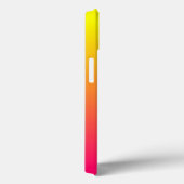 鮮やかモダンなイエローオレンジピンクグラデーション色 Case-Mate iPhoneケース (裏面 / 右)