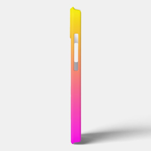 鮮やかモダンなマゼンタの黄色のグラデーション Case-Mate iPhoneケース (裏面 / 左)