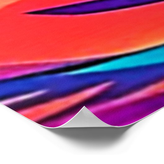 鮮やかヨークシャーテリアアポップ・アートのート ポスター (角)