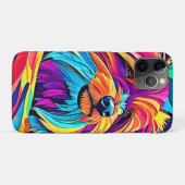 鮮やかヨークシャーテリアアポップ・アートのート Case-Mate iPhoneケース (裏面(横))