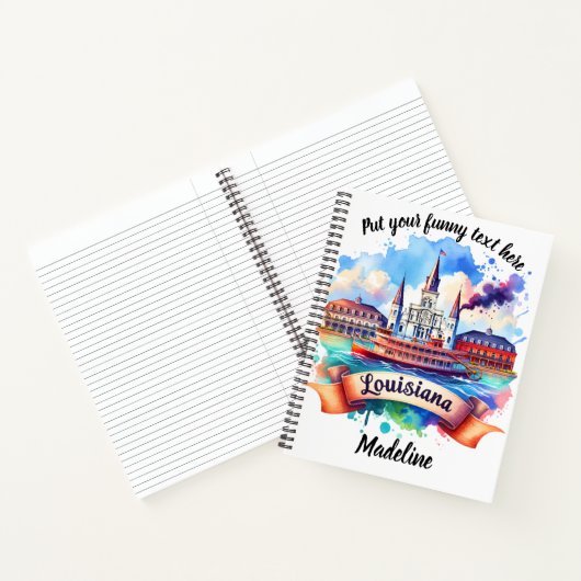 鮮やかルイジアナ絵を描の水色 ノートブック (内部)