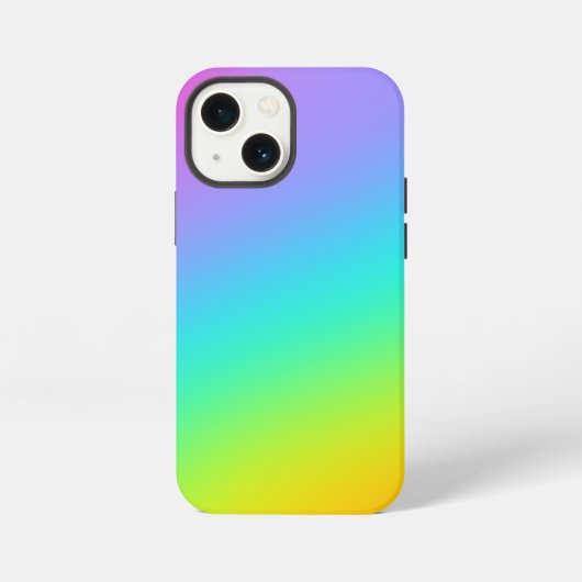 鮮やかレインボーグラデーション iPhoneケース (裏面)