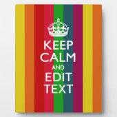 鮮やかレインボー保ンCalmとテキスカスタマイズト フォトプラーク (正面)