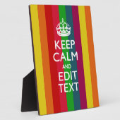 鮮やかレインボー保ンCalmとテキスカスタマイズト フォトプラーク (側面)