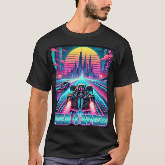 鮮やかレトロが必要4スピードTシャツ Tシャツ (正面)