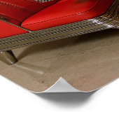 鮮やかレトロダイナーブース – ジュークボックス&ネオンライト ポスター (角)