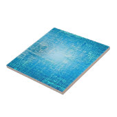 鮮やかレトロ青写真セラミックタイル タイル (側面)