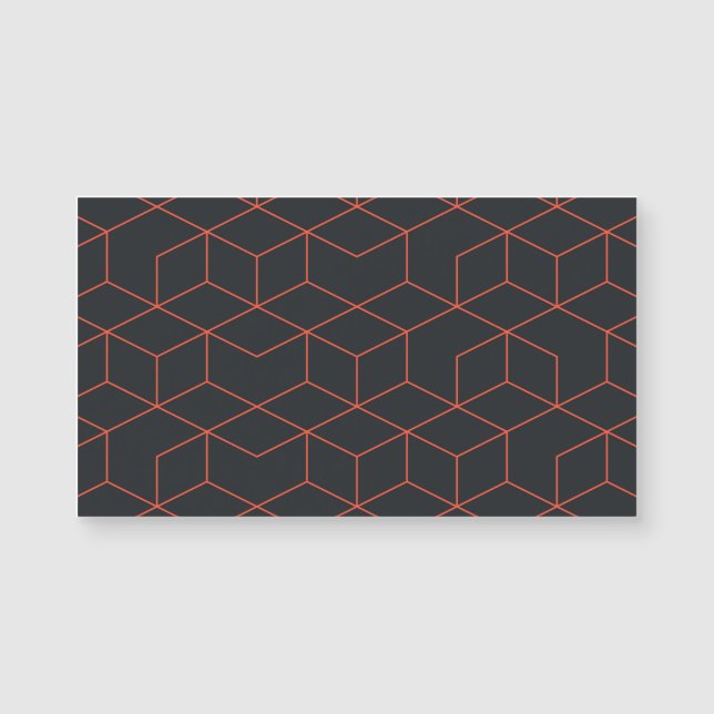 鮮やかレトロ、シンプルレトロ、カッコいいトレンディーキューブのパターン (正面)