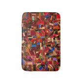 鮮やかヴィンテージ熱狂するキルト バスマット (正面縦)