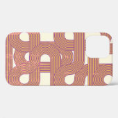 鮮やかヴィンテージ:抽象芸術カラフル線 Case-Mate iPhoneケース (裏面 (横))