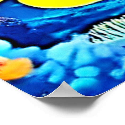 鮮やか亀礁ライフ ポスター (角)