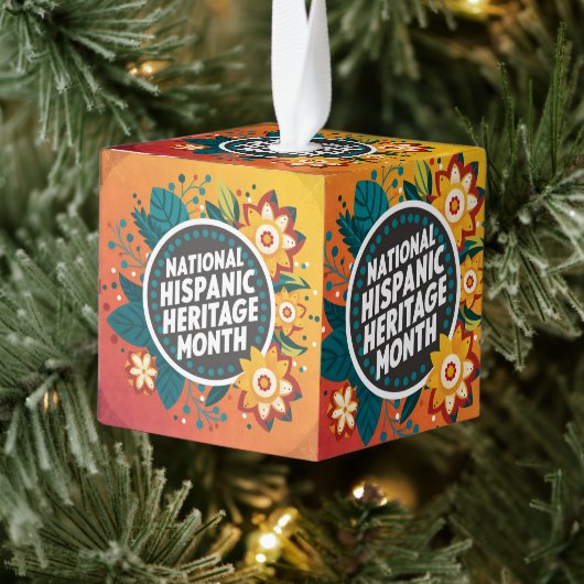 鮮やか伝統月 キューブオーナメント (ツリー)