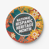 鮮やか伝統月 ペーパープレート (正面)