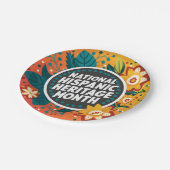 鮮やか伝統月 ペーパープレート (アングル)