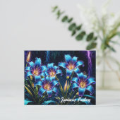 鮮やか光フローラデジタルファンタジー庭園 ポストカード (スタンド正面)