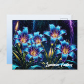 鮮やか光フローラデジタルファンタジー庭園 ポストカード (正面/裏面)