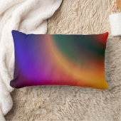 鮮やか勾配 – 抽象芸術カラフルモダンデザイン ランバークッション (ブランケット)