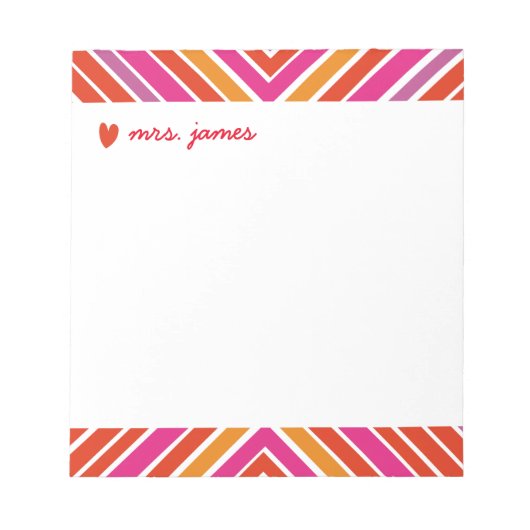 鮮やか十字 ノートパッド (正面)