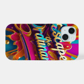 「鮮やか命が逃げる」 iPhone 15ケース (裏面横)