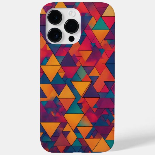 鮮やか図形：カラフル iPhの抽象デザイン Case-Mate iPhoneケース (裏面)