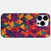 鮮やか図形：カラフル iPhの抽象デザイン Case-Mate iPhoneケース (裏面 (横))