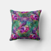 鮮やか図解入りの、写真付きの柄 クッション (裏面)