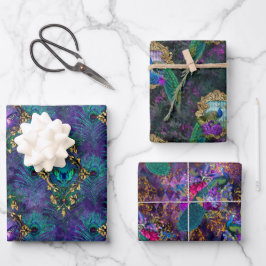 鮮やか図解入りの、写真付きの柄 ラッピングペーパーシート