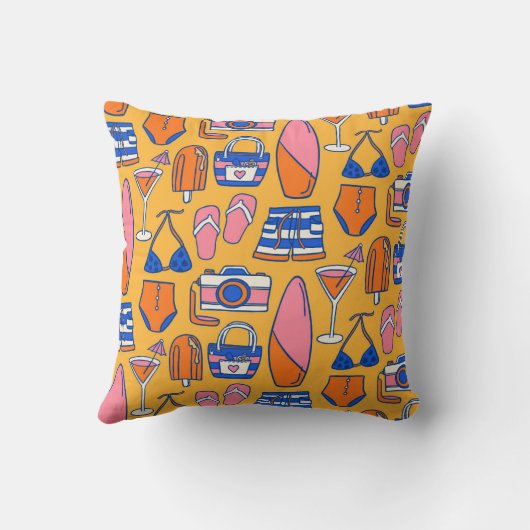鮮やか夏の必需品 クッション (裏面)