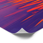 鮮やか夕日の海 ポスター (角)