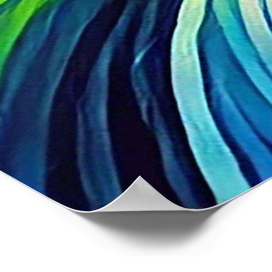 鮮やか夕暮れ時の帆船 ポスター (角)