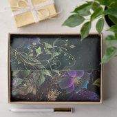 鮮やか孔雀とフローラの分離 薄葉紙 (ギフト)