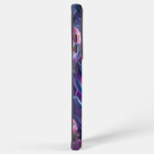 鮮やか寝猫とフローラ背景 – Digi Samsung Galaxyケース (右側面)