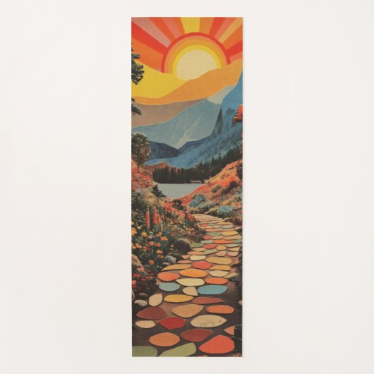 鮮やか平和への道 ヨガマット (正面)