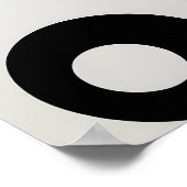 鮮やか幾何ポップ・アートのアートはっきりした- & カラフル ポスター (角)