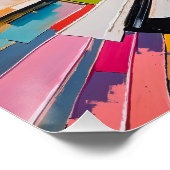 鮮やか幾何解カラフル爆抽象芸術 ポスター (コーナー)