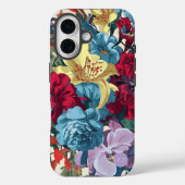 鮮やか庭モノグラムカラフルヴィンテージ花 Case-Mate iPhoneケース (裏面)