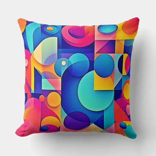 鮮やか形遊 クッション (正面)