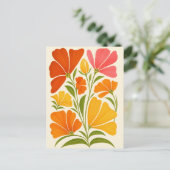 鮮やか手絵を描花 ポストカード (スタンド正面)