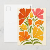 鮮やか手絵を描花 ポストカード (正面/裏面)