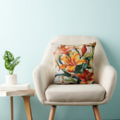 鮮やか抽象デザインのユリカラフルー クッション (椅子)