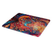 鮮やか抽象デザイン カッティングボード (角)