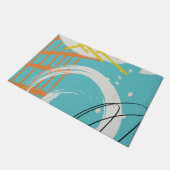 鮮やか抽象的#painting #illustration ドアマット (アングル)